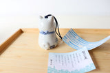 Furin di Shiba inu azzuro,campanello ceramica Giapponese,decorazione per casa - LE COSE DIYADI